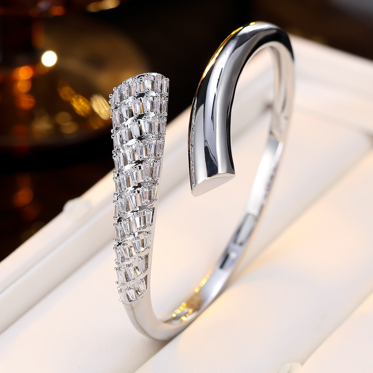 Silver cuff bracelet by Yoshan
