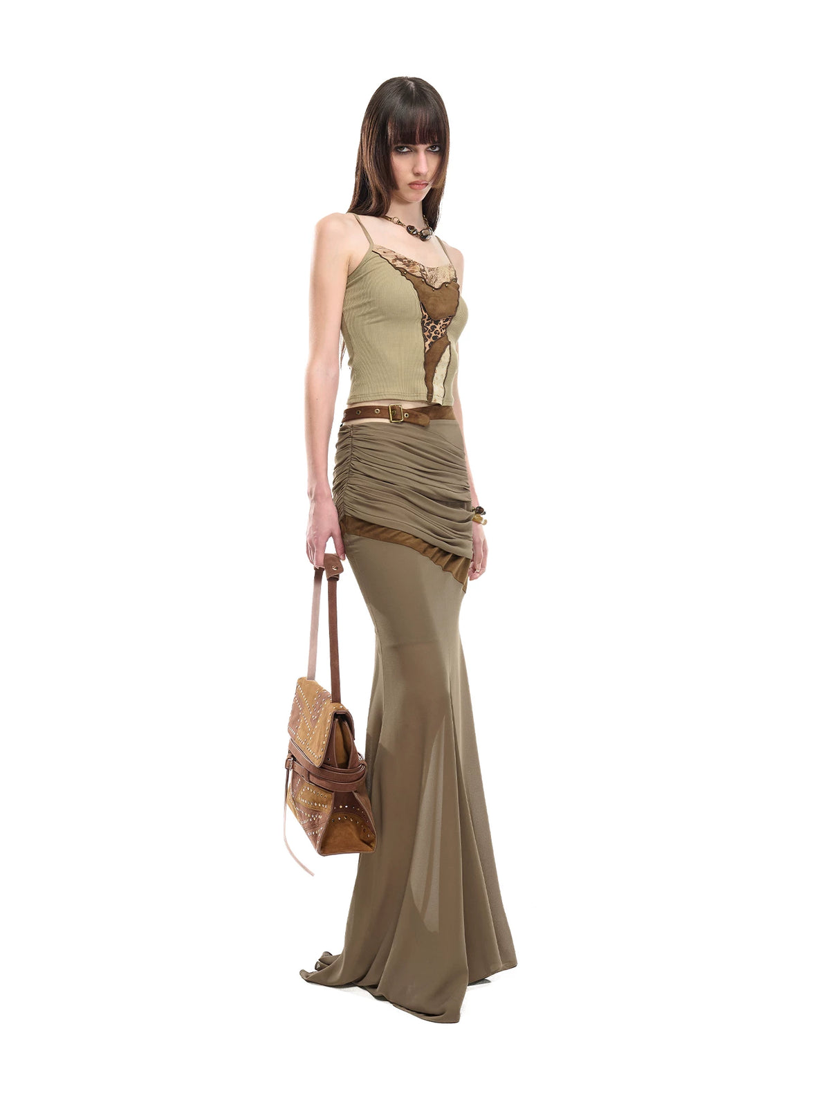 Women's Chiffon Longline Mermaid Skirt for Summer Outfits Office Weekend Everyday Wear Date Night Holiday Party