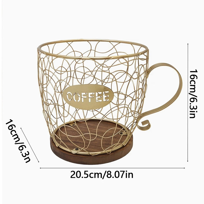 Wrought-iron Storage Basket Woven Organizer Basket Bin Home Kitchen Entryway Seagrass