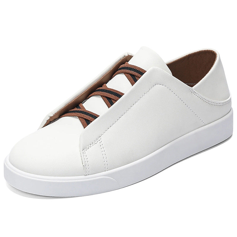 Men's Korean-Style Casual White Sneakers Platform Fashion Sneakers Everyday Walking