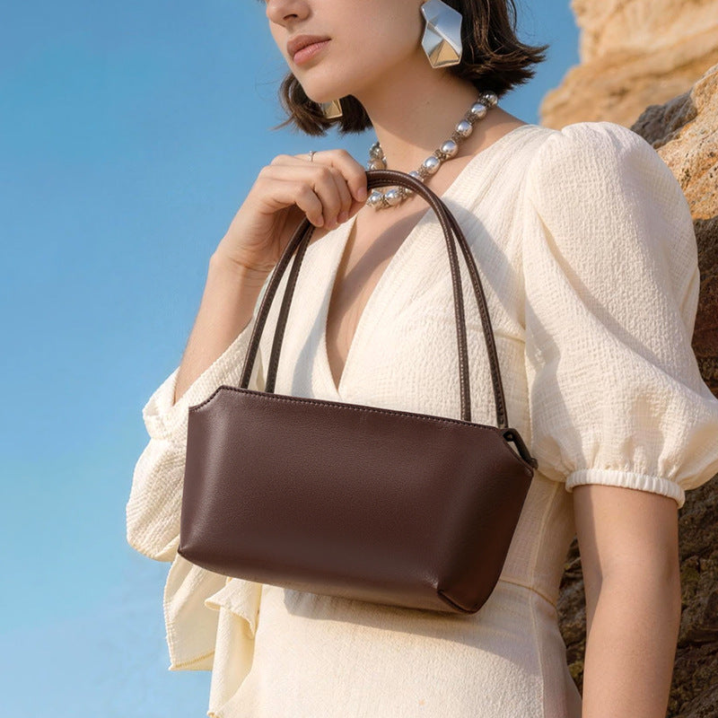 Women's Leather Underarm Bag Crossbody for Travel and Sightseeing Everyday Casual Streetwear Premium Date Night Office