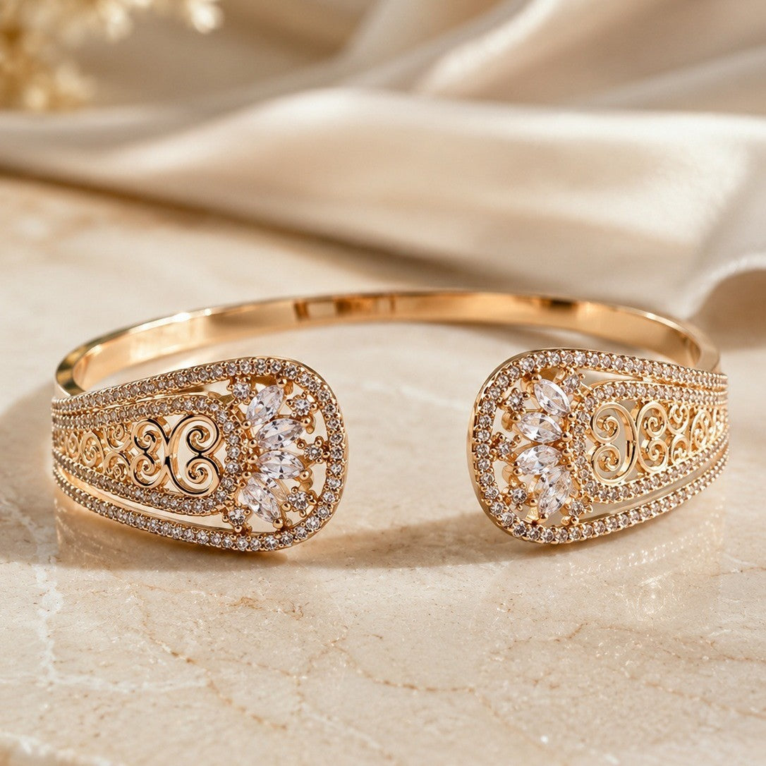 Cutout cuff bracelet by Yoshan, detail view 6