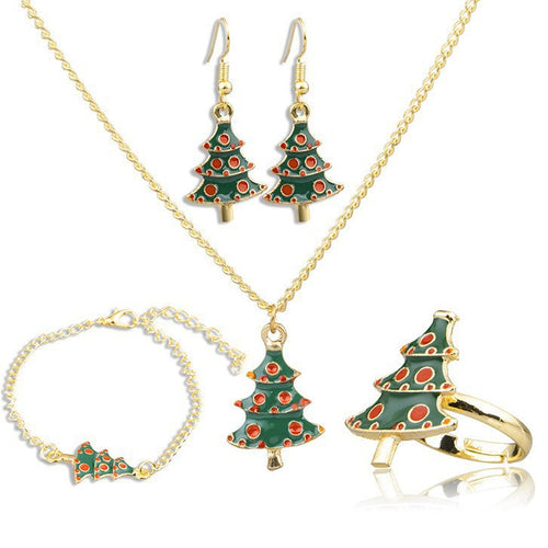 Christmas Ring Set, Christmas Tree Rings, 24-Piece Assorted Holiday Party Favor Pack, Stocking Stuffers and Gift Exchange Present for Kids and Adults