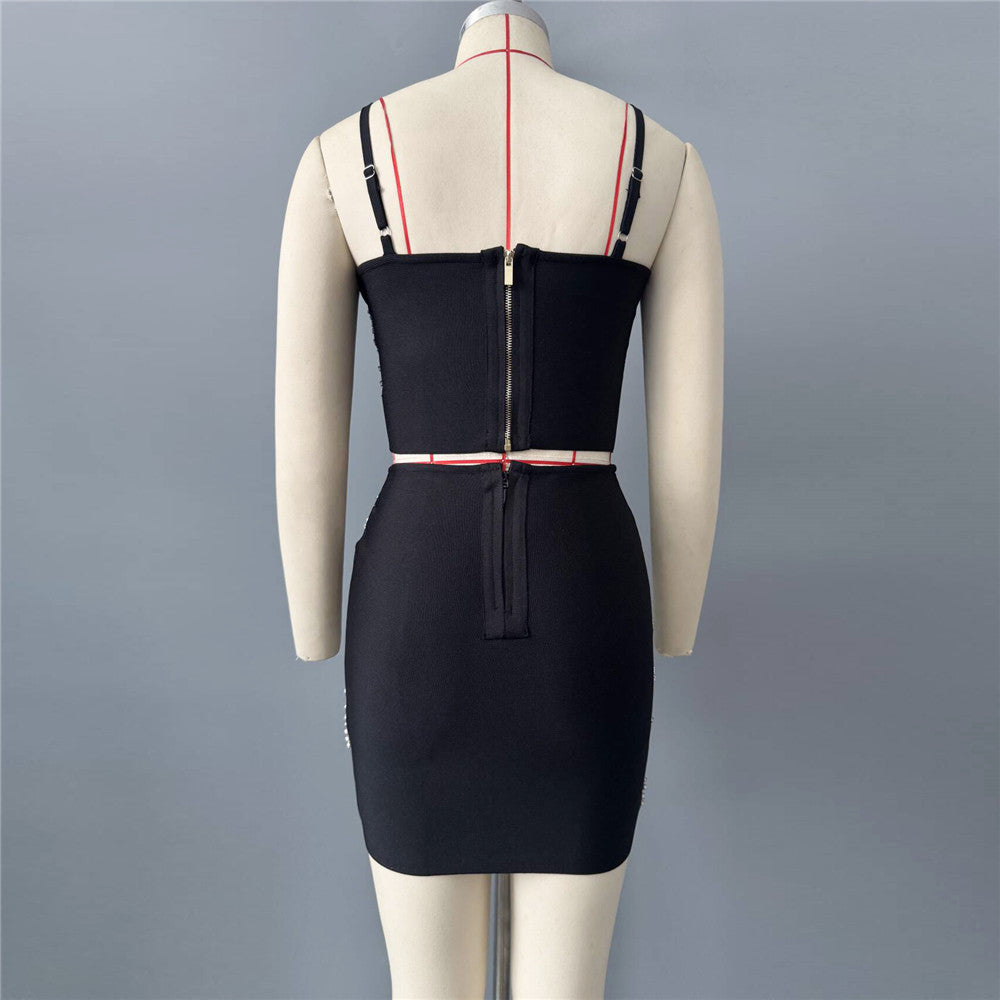 Women's Evening Dress Formal Midi Dress for Black Tie Wedding Guest Cocktail Party Prom Date Night