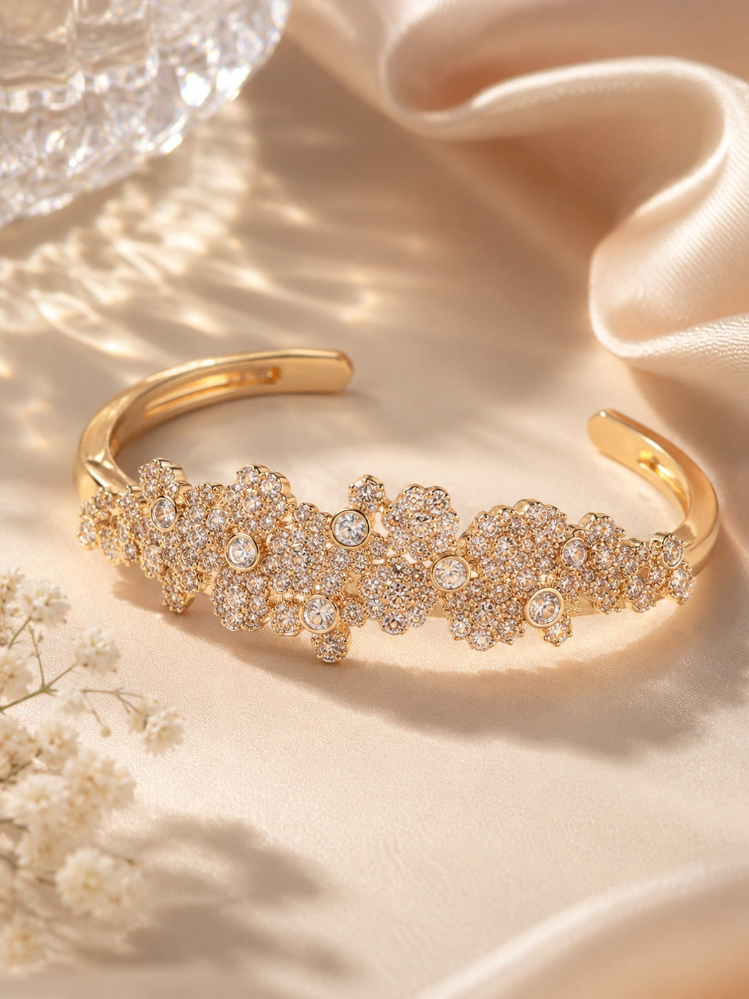 Gold cuff bracelet by Yoshan