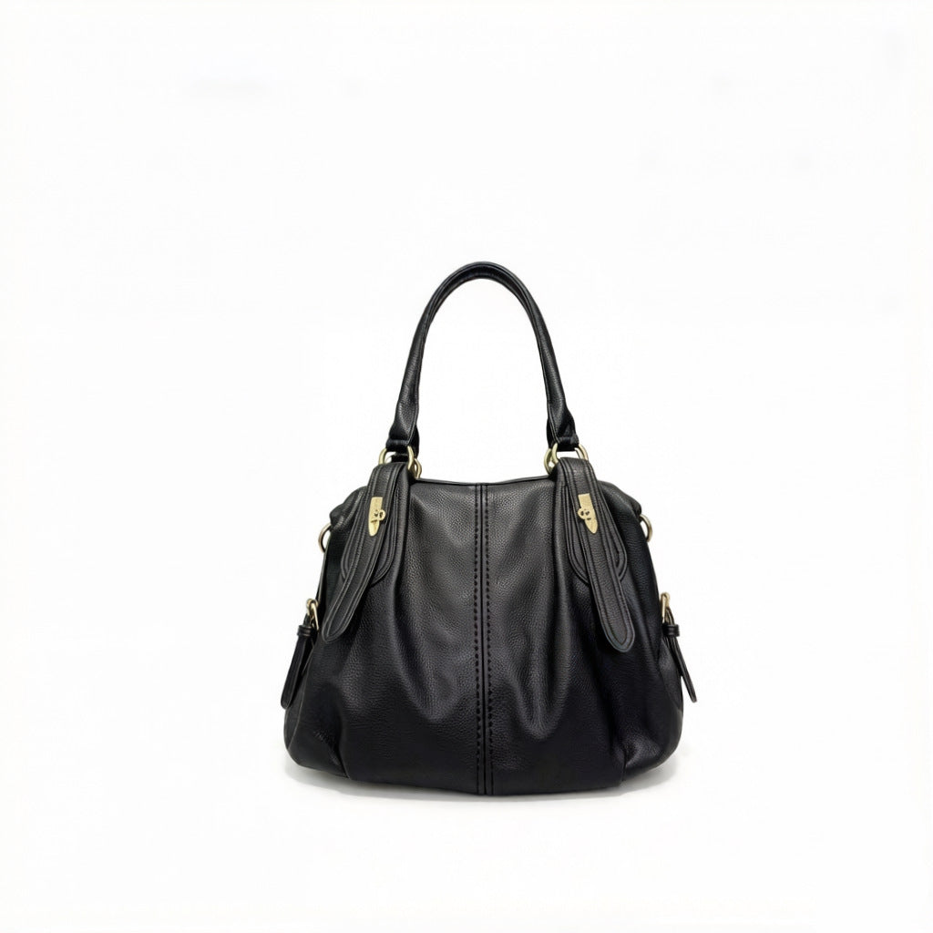 Women's Large-capacity Commute Office Workwear Retro Tote Bag Shoulder Crossbody Purse Versatile Work and Travel School