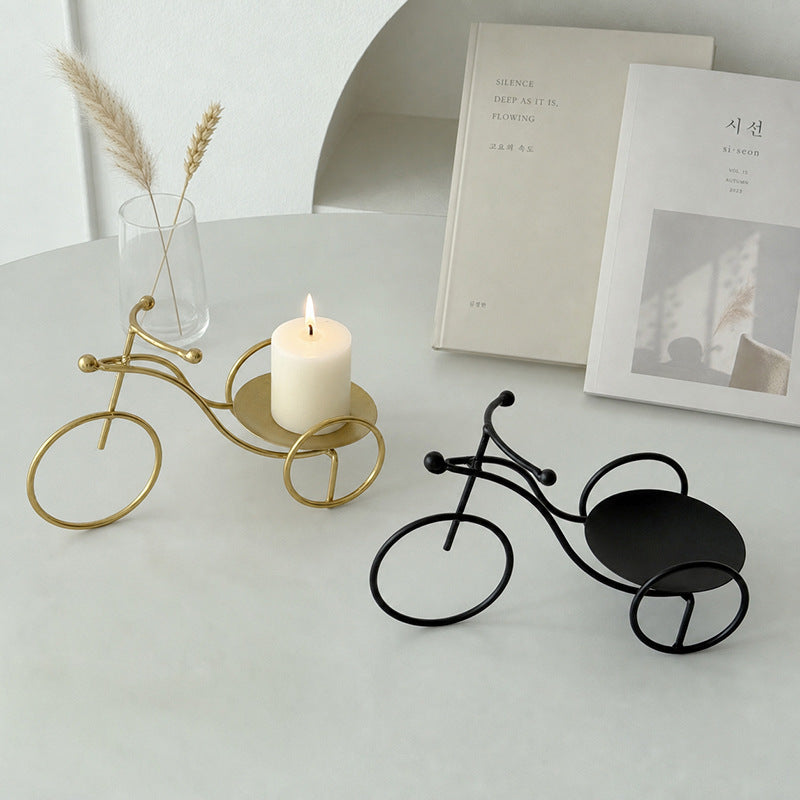 Wrought-iron Candle Holder Metal Stand Storage Bin Home Organizer Table Kitchen Entryway