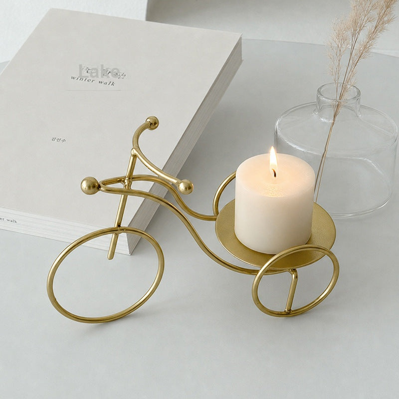 Wrought-iron Candle Holder Metal Stand Storage Bin Home Organizer Table Kitchen Entryway