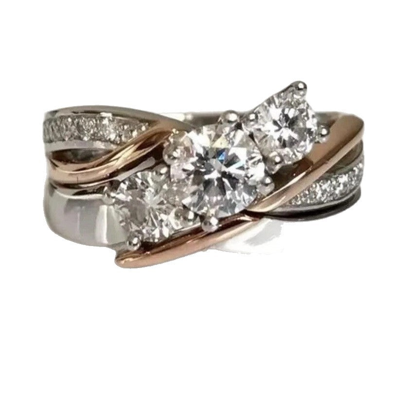 Cubic zirconia retro ring by Yoshan, detail view 5
