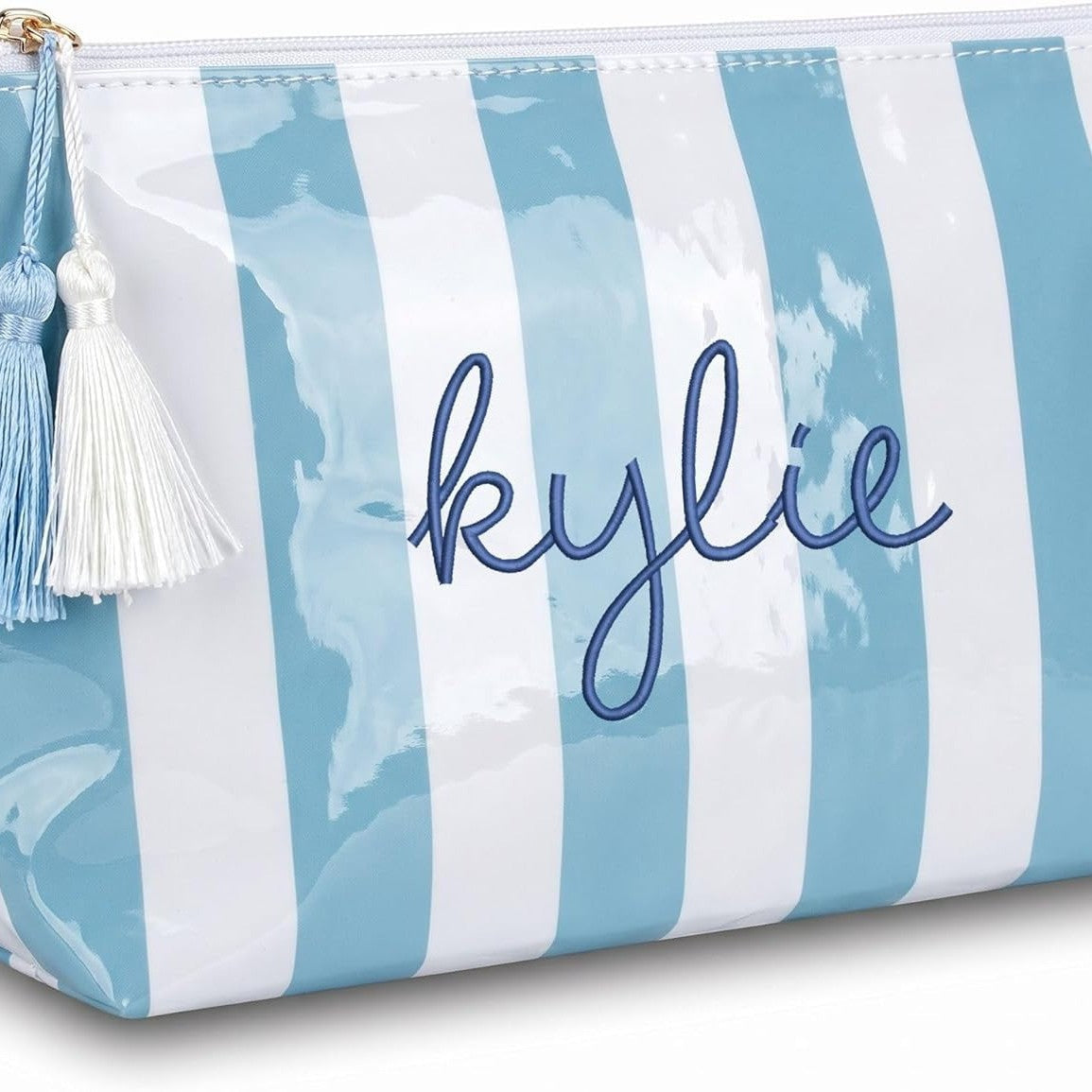 Large-capacity Striped Embroidered Mahjong Travel Bag Tote Set Toiletry Makeup Cosmetic Pouch