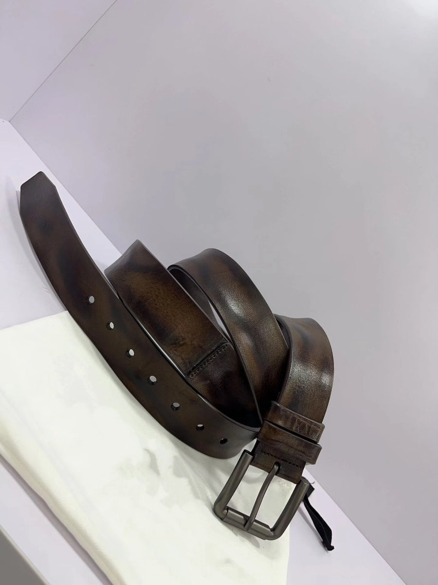 Women's Handcrafted Leather Retro Casual Waist Belt for Date Night Gift Party Versatile Designer Office Everyday