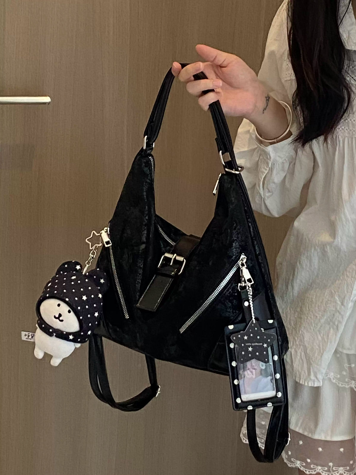 Women's Large-capacity Office Korean-style Workwear Tote Bag Shoulder Crossbody Purse Work Travel Everyday Purse