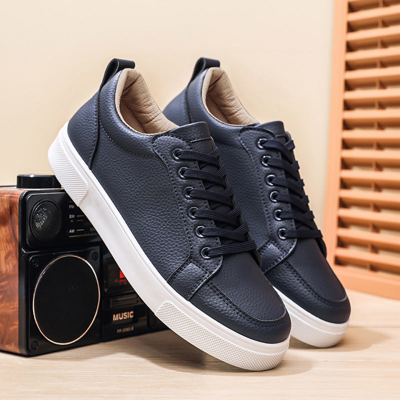 Men's Hong Kong Vintage Casual White Sneakers Platform Fashion Sneakers Everyday