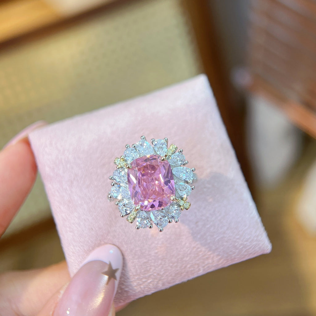 Cubic zirconia jewelry set by Yoshan, detail view 5