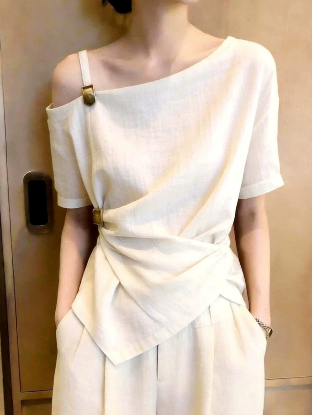 Women's Summer Top Fashion Blouse Shirt for Office Outfits Business Casual Streetwear Spring Summer Weekend