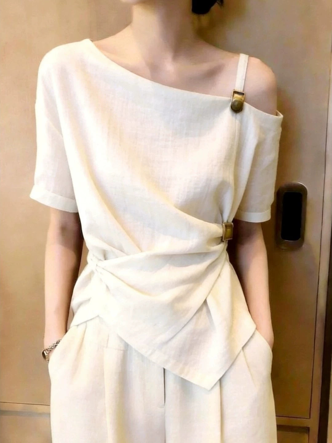 Women's Summer Top Fashion Blouse Shirt for Office Outfits Business Casual Streetwear Spring Summer Weekend