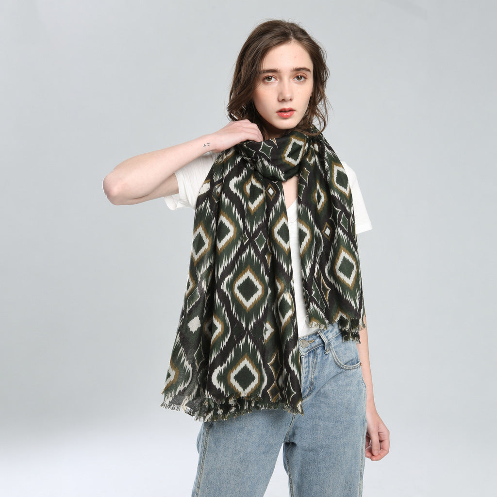 Women's Winter Cotton-Linen Shawls Scarves Scarf Fashion Wrap Pashmina Gift Office