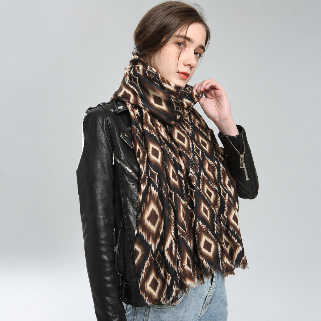 Women's Winter Cotton-Linen Shawls Scarves Scarf Fashion Wrap Pashmina Gift Office