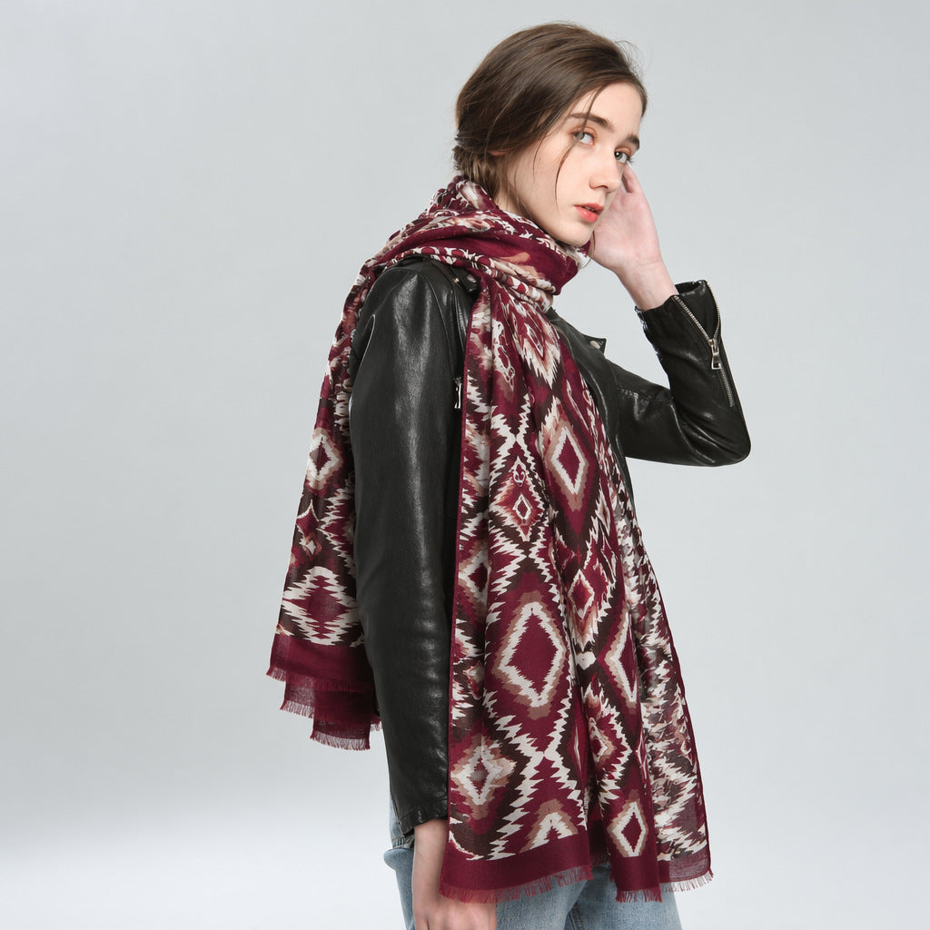 Women's Winter Cotton-Linen Shawls Scarves Scarf Fashion Wrap Pashmina Gift Office