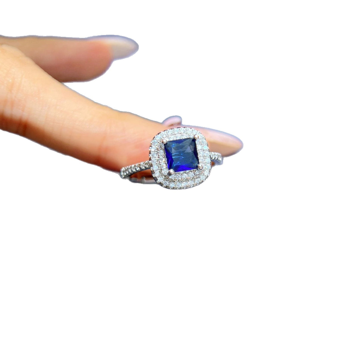 Cubic zirconia jewelry set by Yoshan, detail view 6