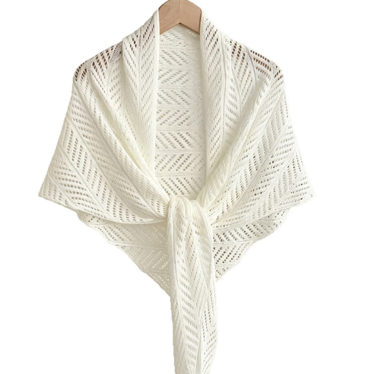 Women's Spring Summer Knit Fleece-Lined Cutout Shawls Scarves Scarf Fashion Wrap