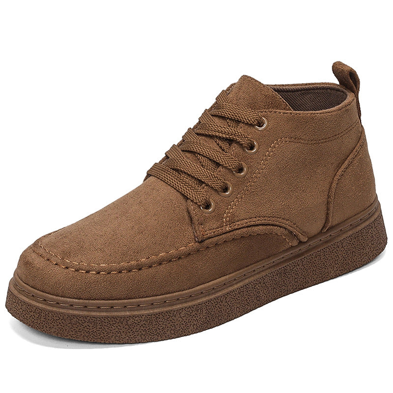 Men's British-Style Casual Pumps Closed-Toe Dress Heels Office Evening Wedding Guest