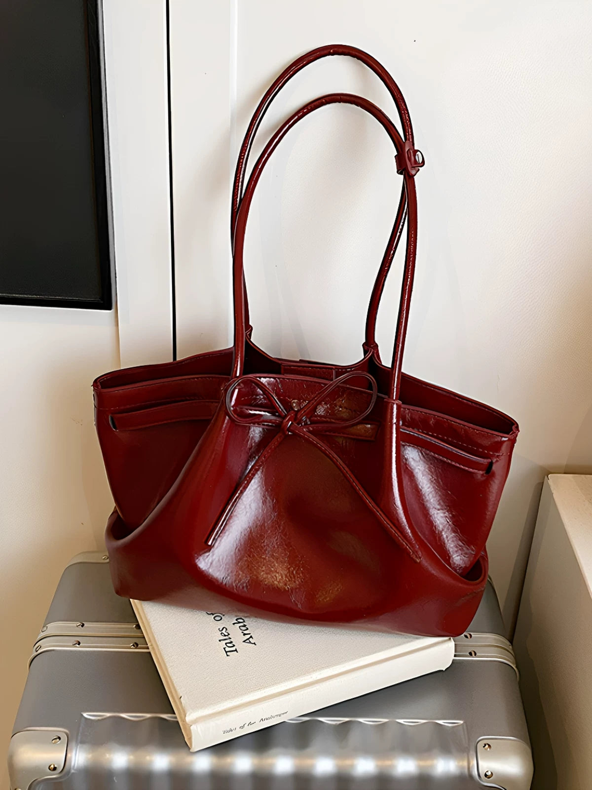 Women's Large-Capacity Bridal Tote Bag Shoulder Crossbody Purse Work and Travel Office