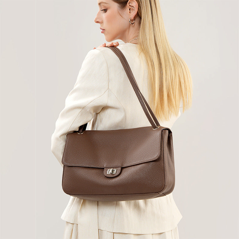 Women's Leather Underarm Bag Crossbody for Travel and Sightseeing Everyday Casual Streetwear Premium Date Night Office
