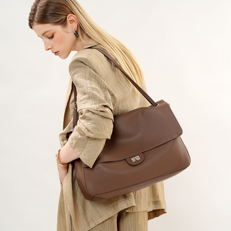 Women's Leather Underarm Bag Crossbody for Travel and Sightseeing Everyday Casual Streetwear Premium Date Night Office