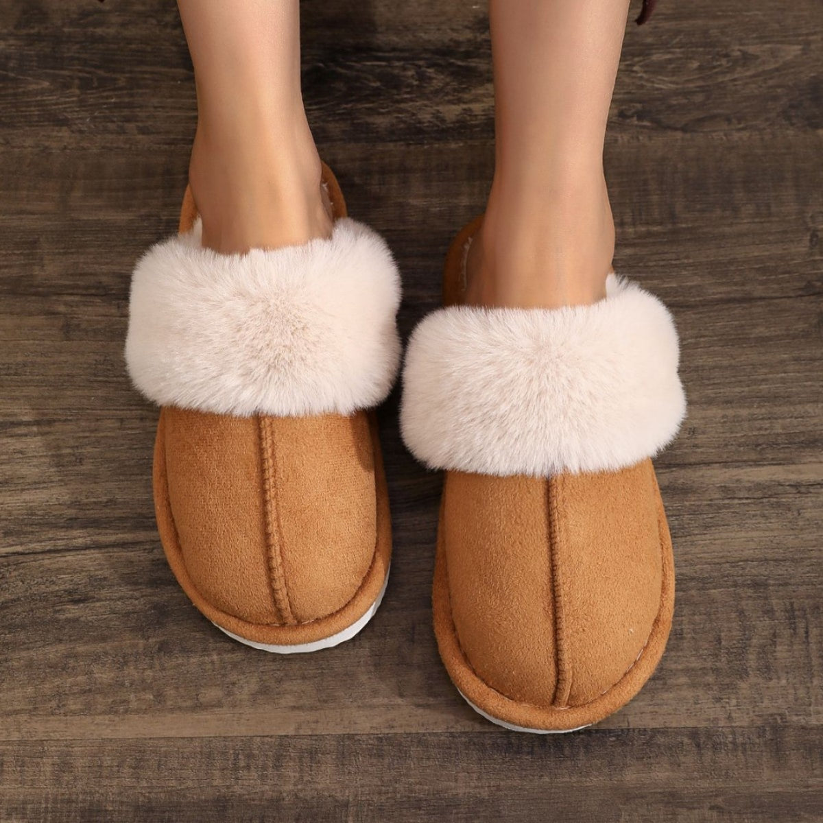 Women's Closed Toe Fleece-lined Slippers Outdoor Mules Casual Everyday Wear Womenswear