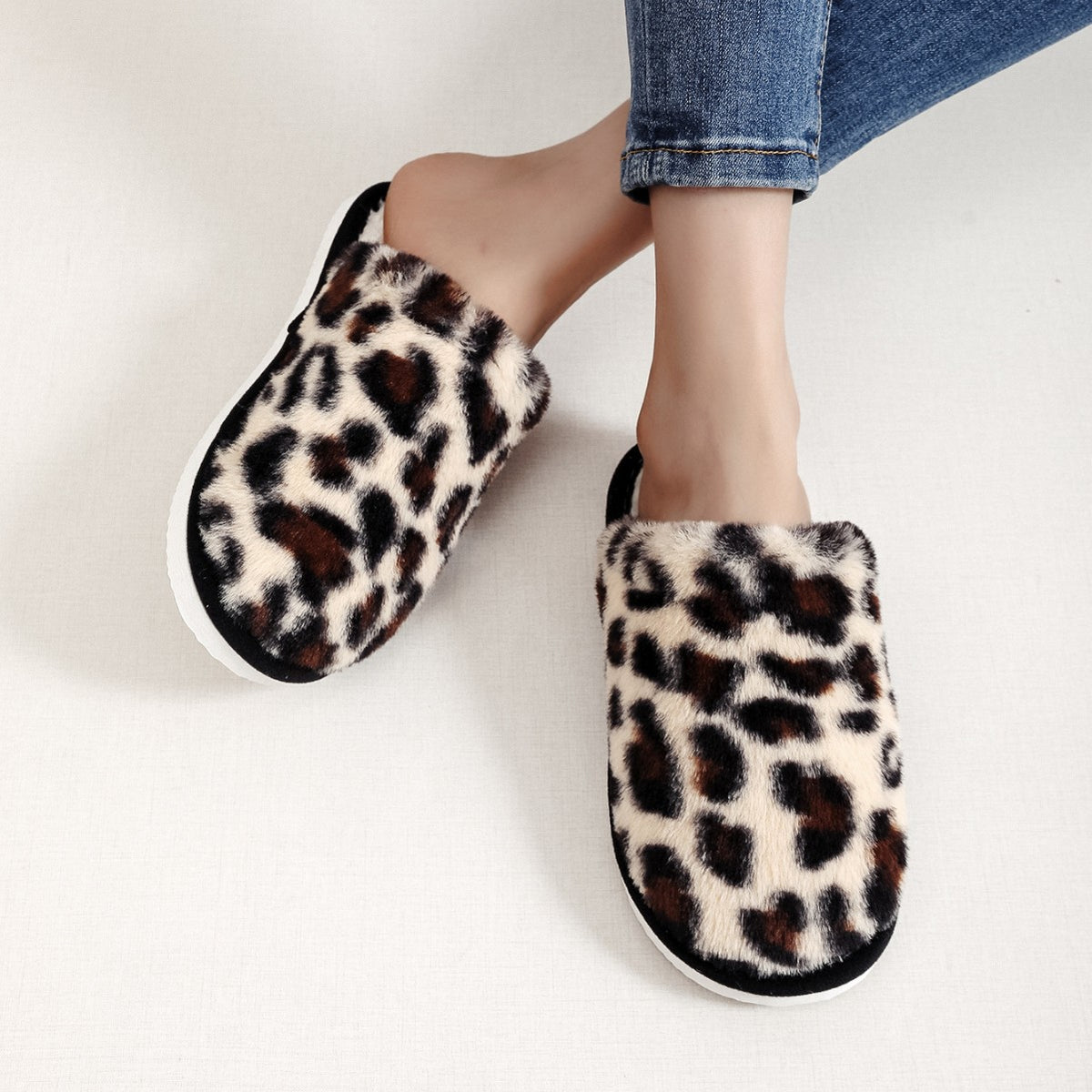 Women's Closed Toe Fleece-lined Slippers Outdoor Mules Casual Everyday Wear Womenswear