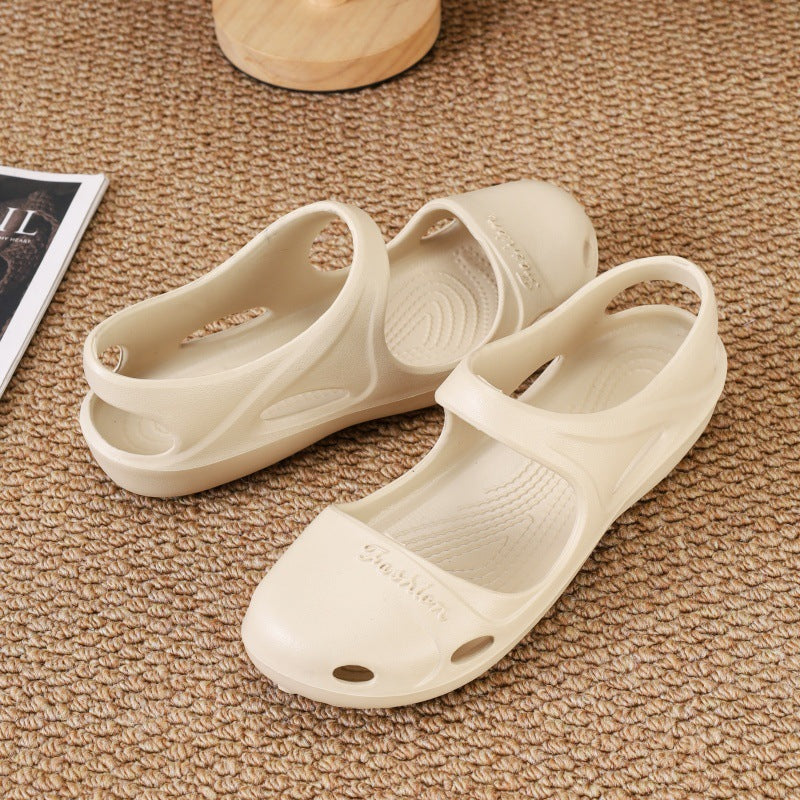 Women's Ballet Outdoor Beach Mary Jane Pumps Strap Dress Heels