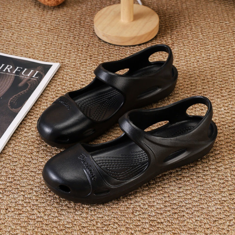 Women's Ballet Outdoor Beach Mary Jane Pumps Strap Dress Heels