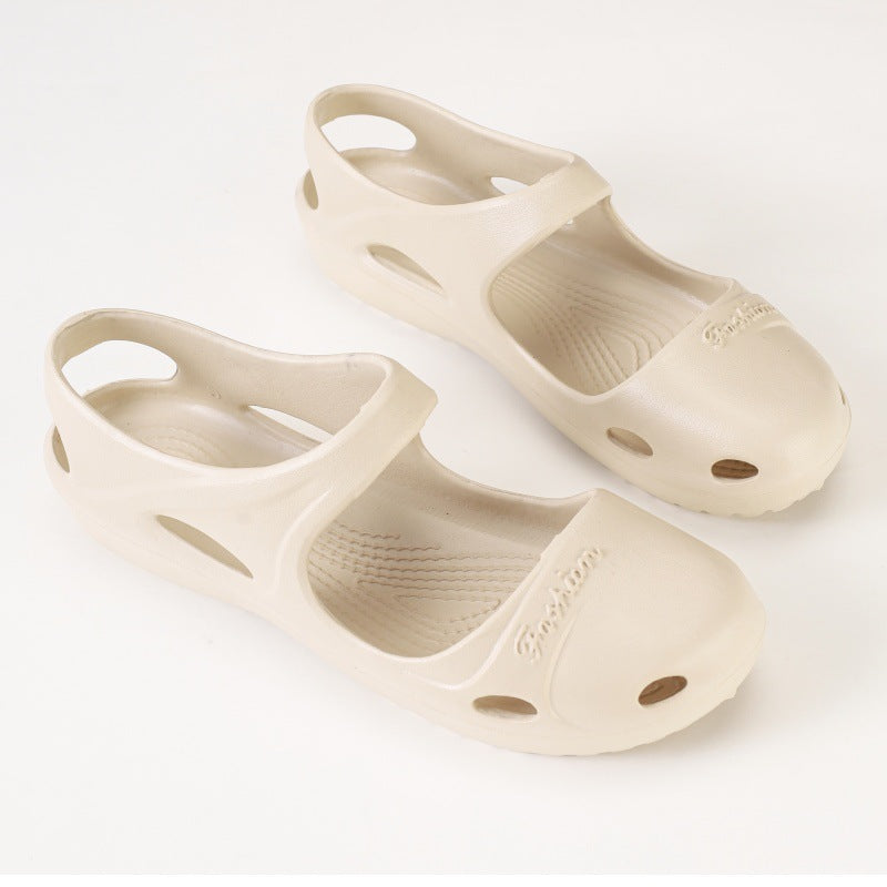 Women's Ballet Outdoor Beach Mary Jane Pumps Strap Dress Heels