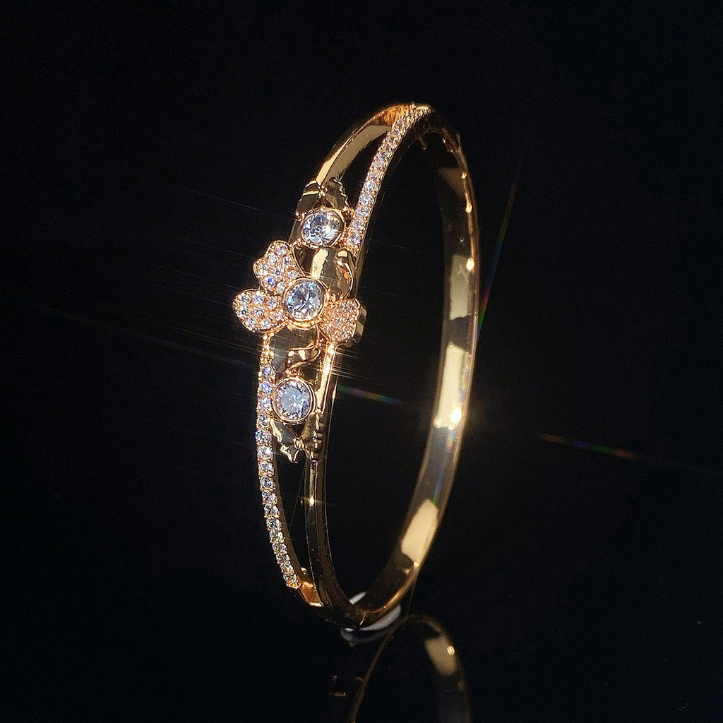 Gold cuff bracelet by Yoshan