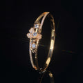 Gold cuff bracelet by Yoshan