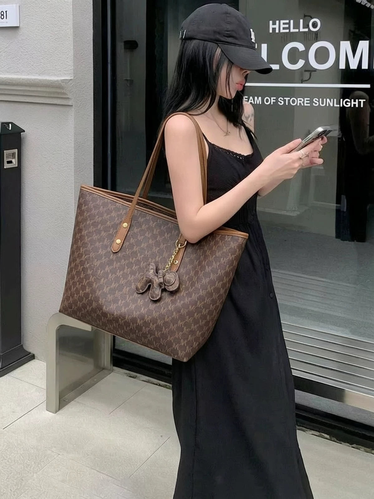 Women's Large-Capacity Office Workwear Tote Bag Shoulder Crossbody Purse Work and Travel School