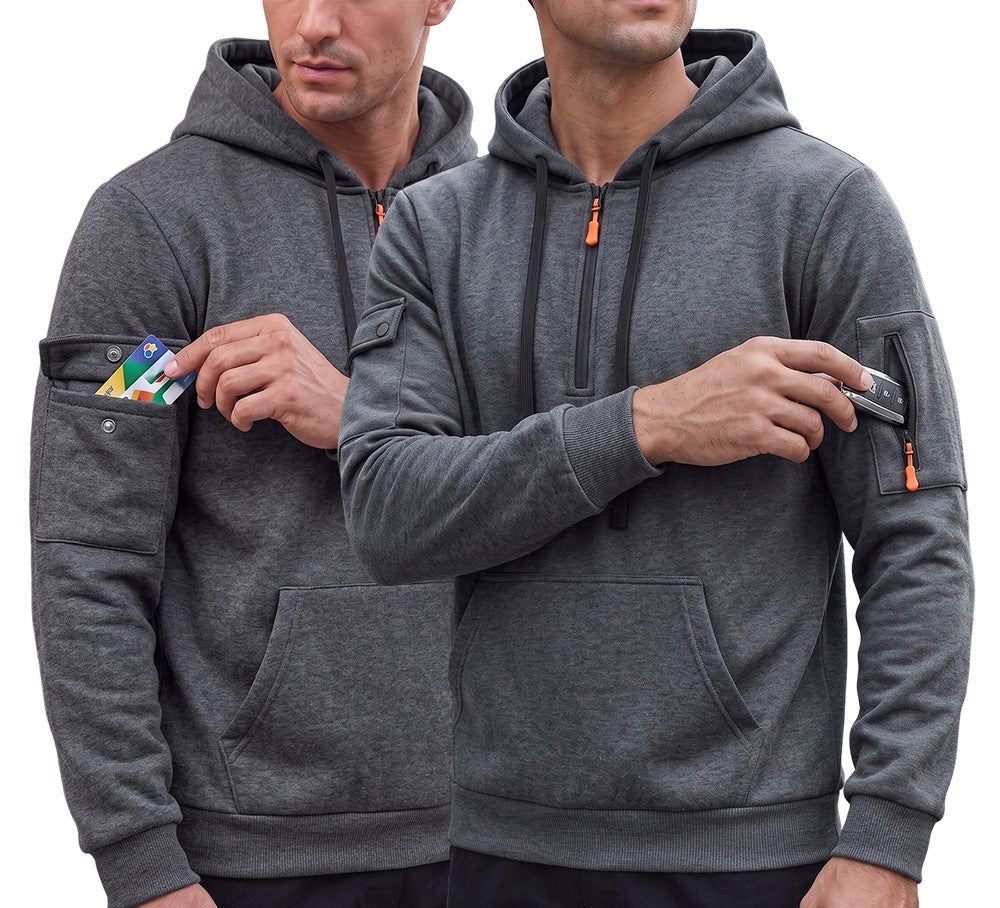 Men's Fall Winter Long Sleeve Casual Hoodie Sweatshirt Pullover Travel Weekend Everyday