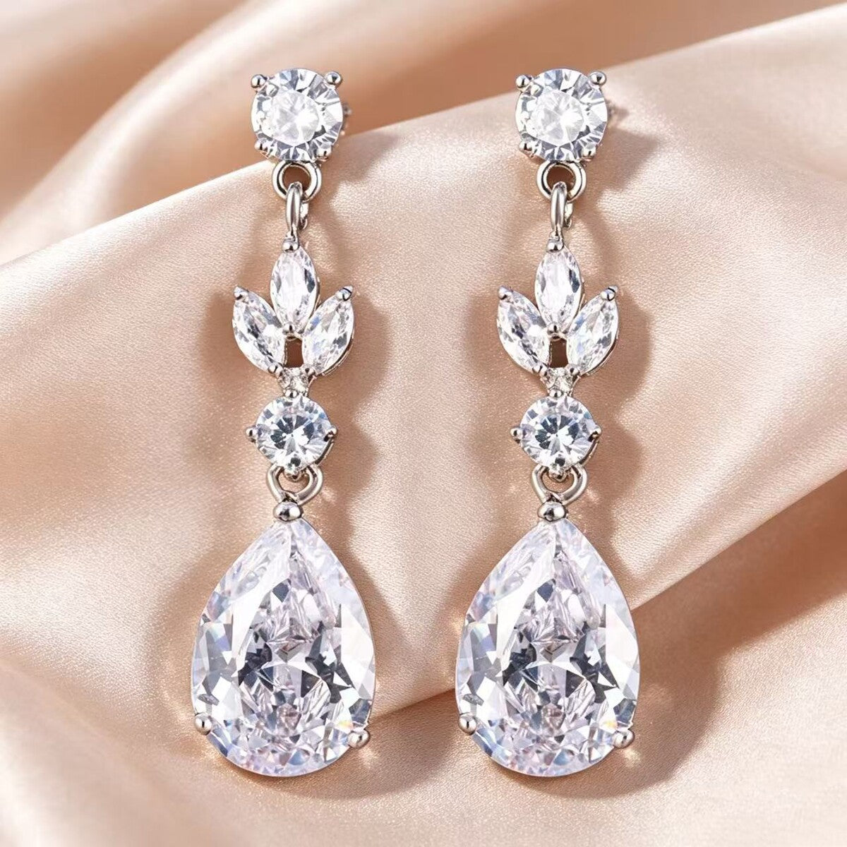 Cubic zirconia earrings by Yoshan