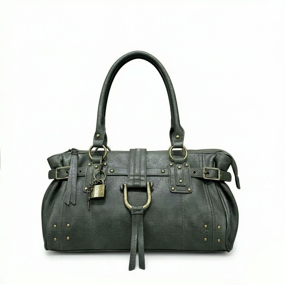 Women's Y2k Streetwear Studded Oxidized Retro Tote Bag Shoulder Crossbody Purse Work and Travel Office