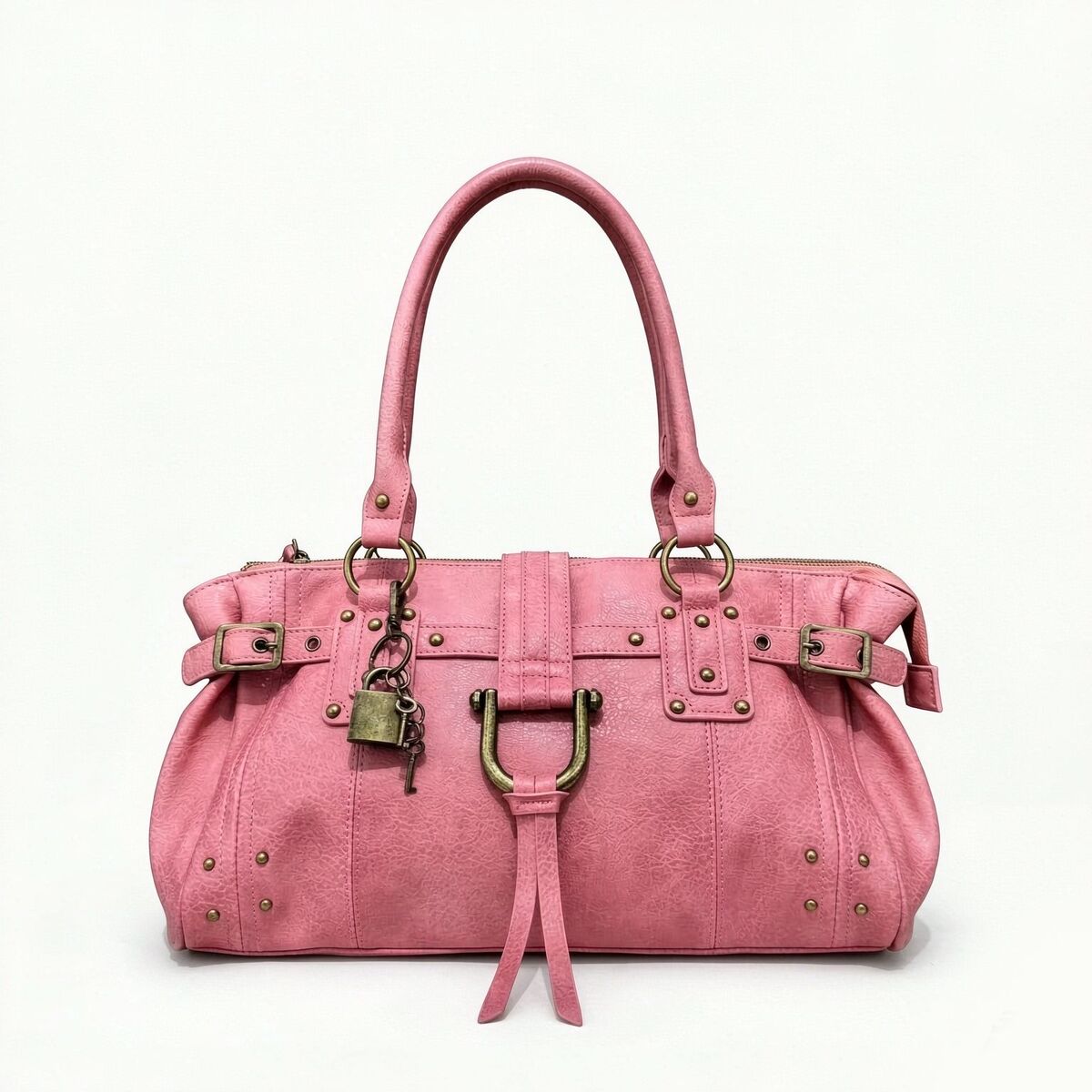 Women's Y2k Streetwear Studded Oxidized Retro Tote Bag Shoulder Crossbody Purse Work and Travel Office