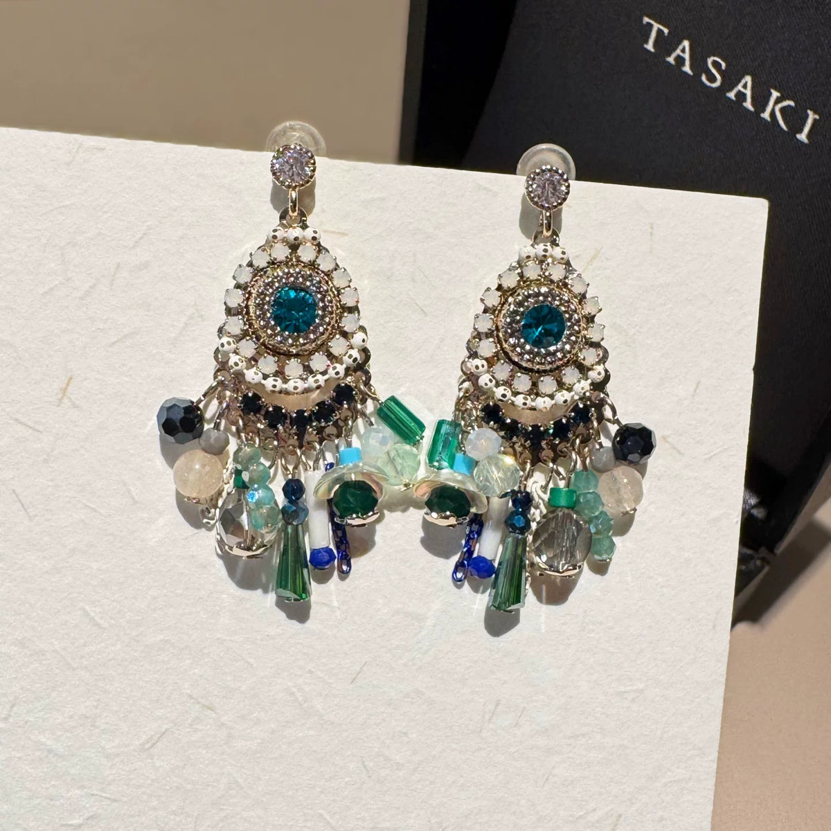 Tassel drop earrings by Yoshan, detail view 10