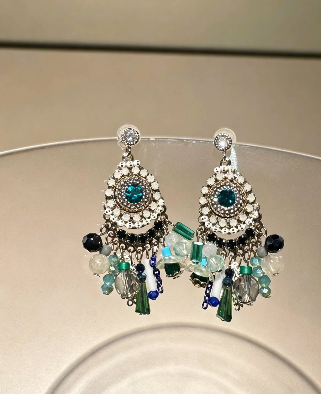Tassel drop earrings by Yoshan, detail view 4