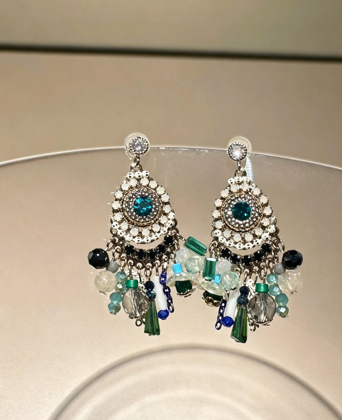 Tassel drop earrings by Yoshan, detail view 4