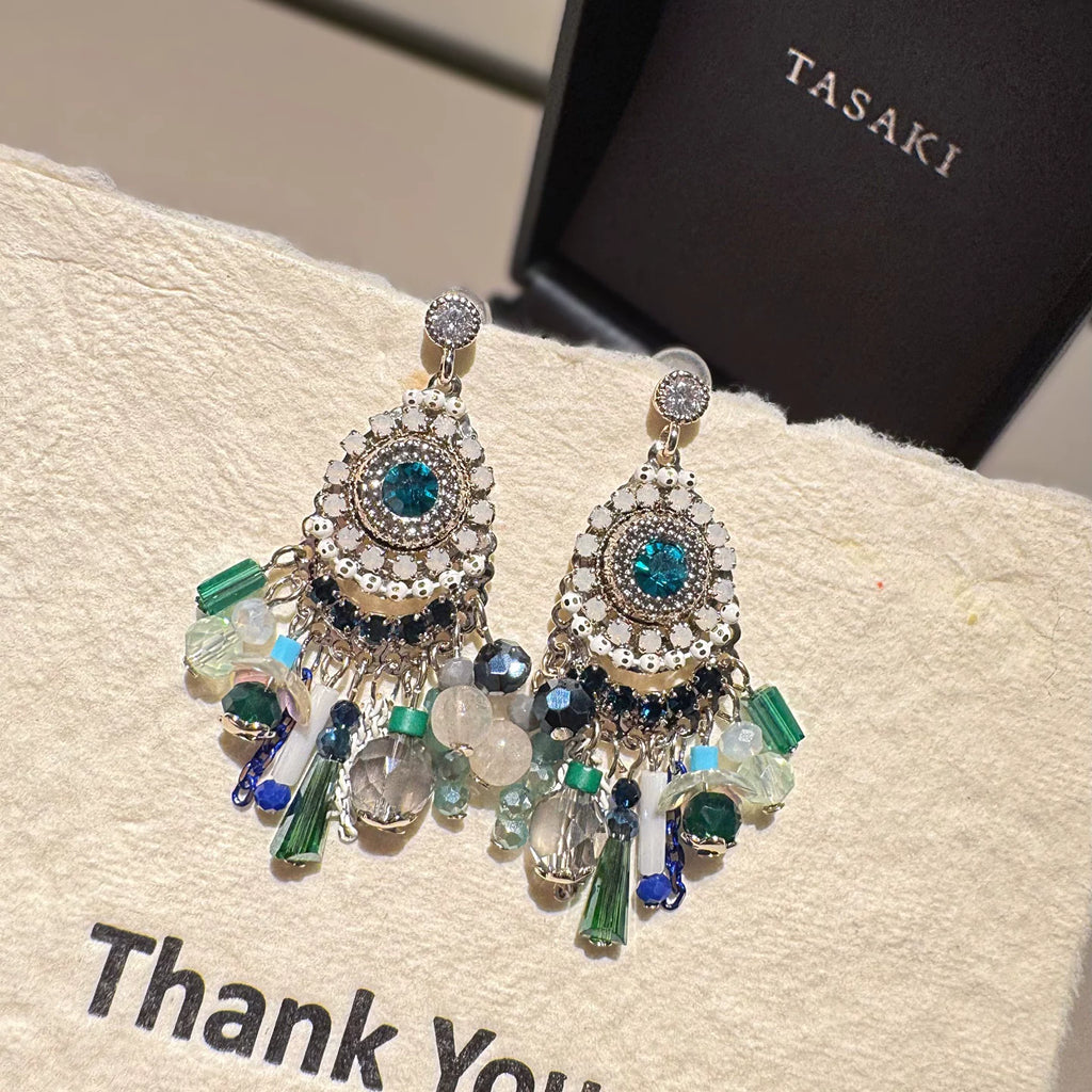 Tassel drop earrings by Yoshan, detail view 8