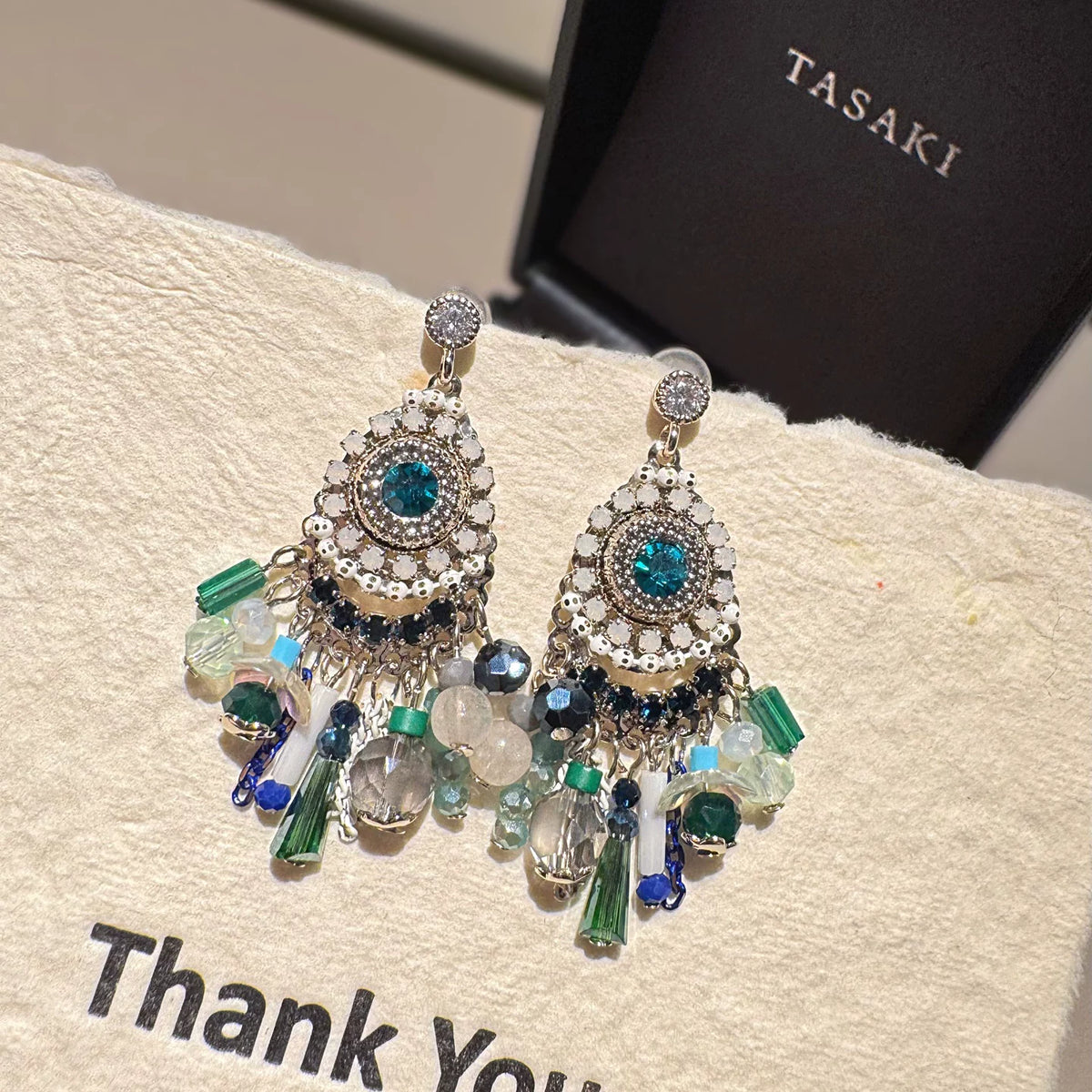 Tassel drop earrings by Yoshan, detail view 8