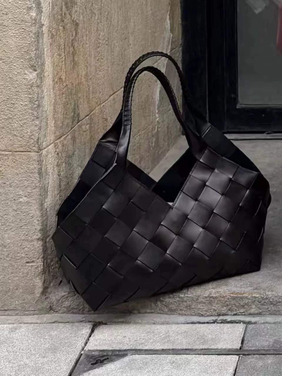 Women's Large-capacity Office Leather Designer Workwear Retro Underarm Bag Shoulder Purse Handbag Work Travel Everyday Purse