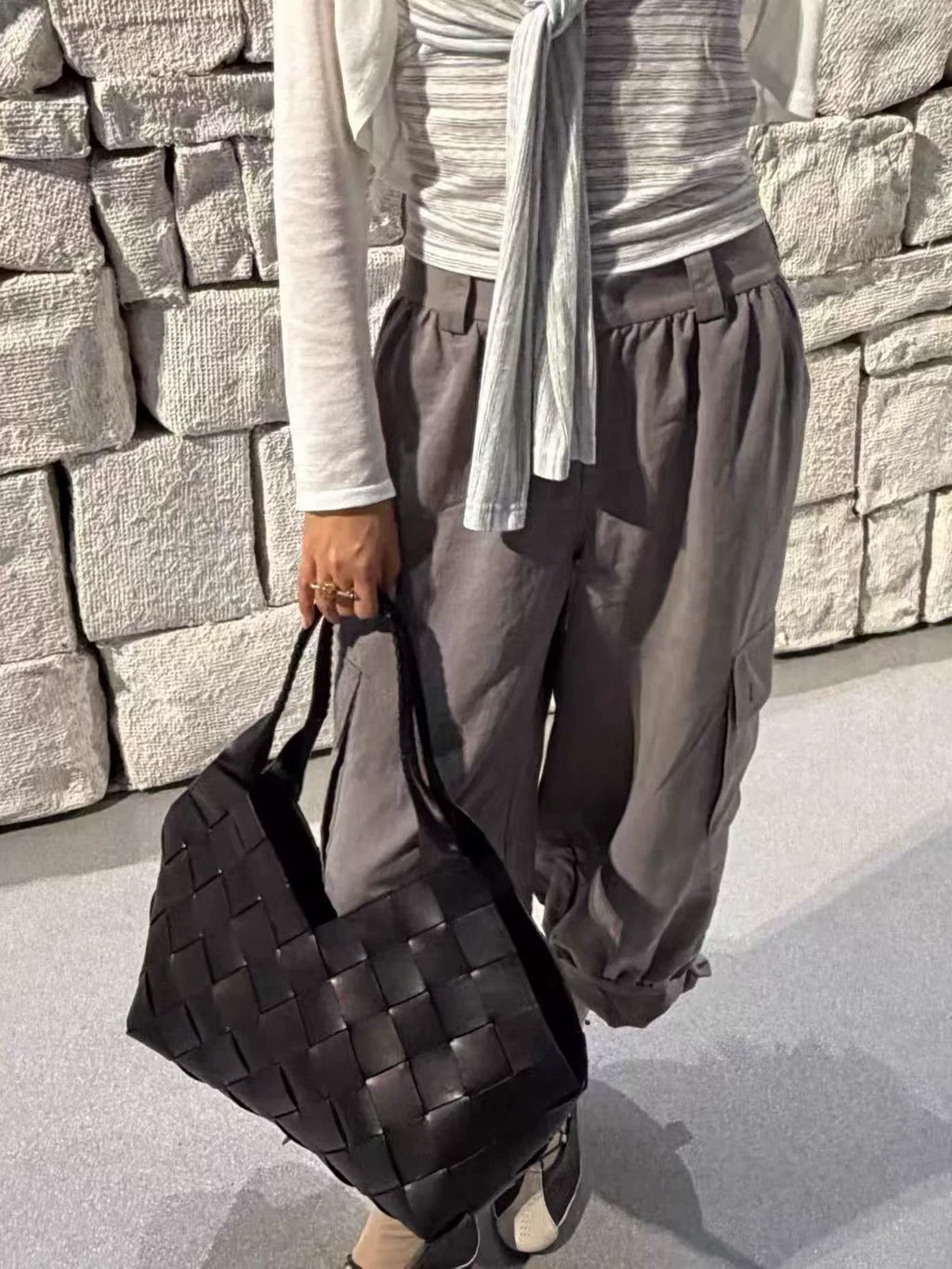 Women's Large-capacity Office Leather Designer Workwear Retro Underarm Bag Shoulder Purse Handbag Work Travel Everyday Purse