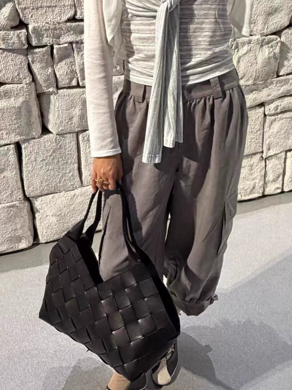 Women's Large-capacity Office Leather Designer Workwear Retro Underarm Bag Shoulder Purse Handbag Work Travel Everyday Purse