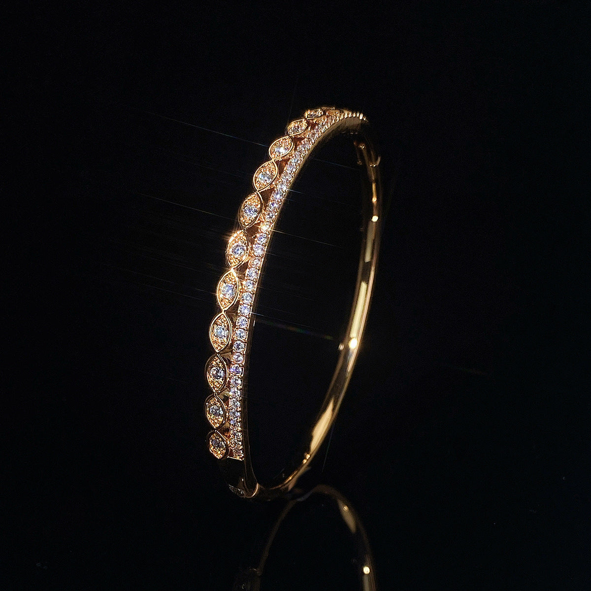 Gold cuff bracelet by Yoshan